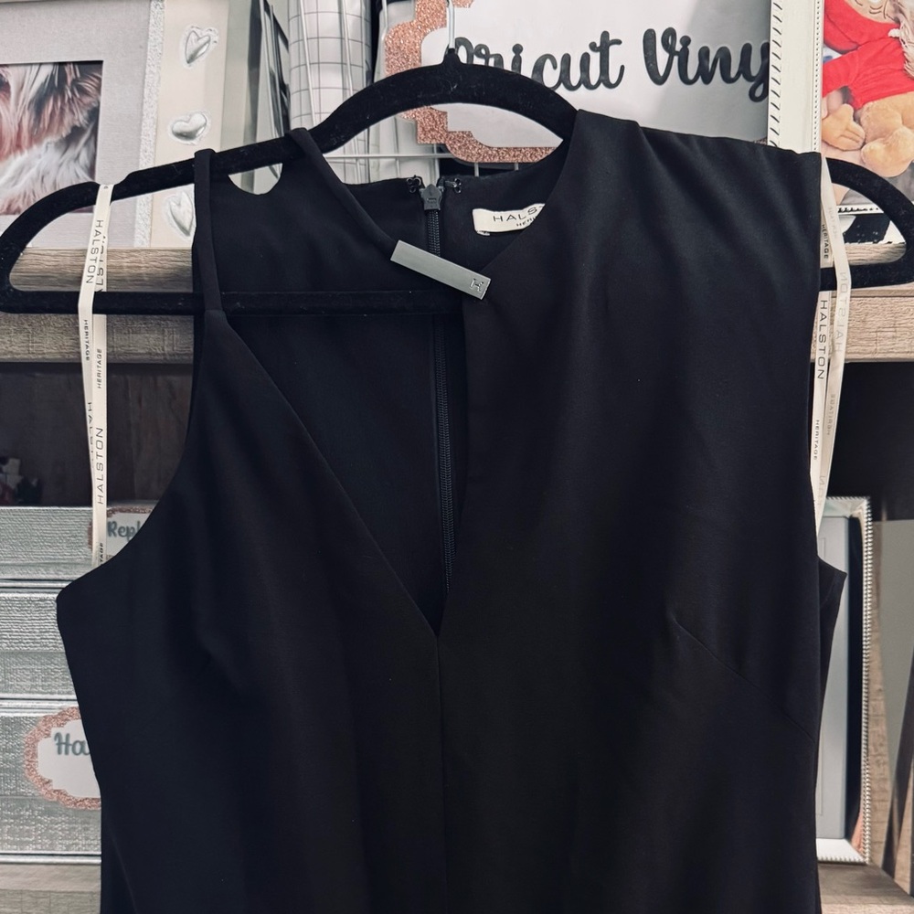 Halston Heritage Black Gown, size 2